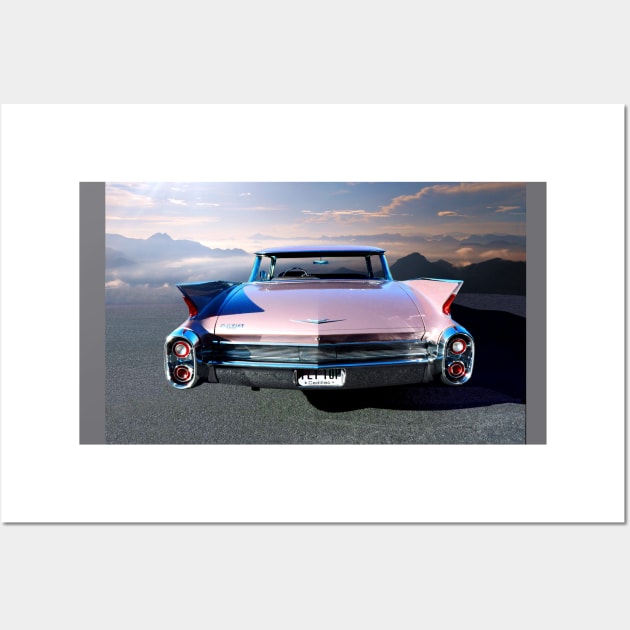 Flat Top Cadillac 1960 Wall Art by Burtney